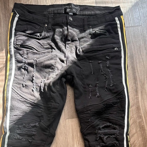 Supply & Demand side striped skinny jeans - Picture 2 of 5